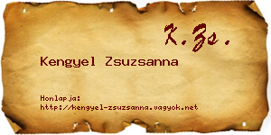 Kengyel Zsuzsanna névjegykártya